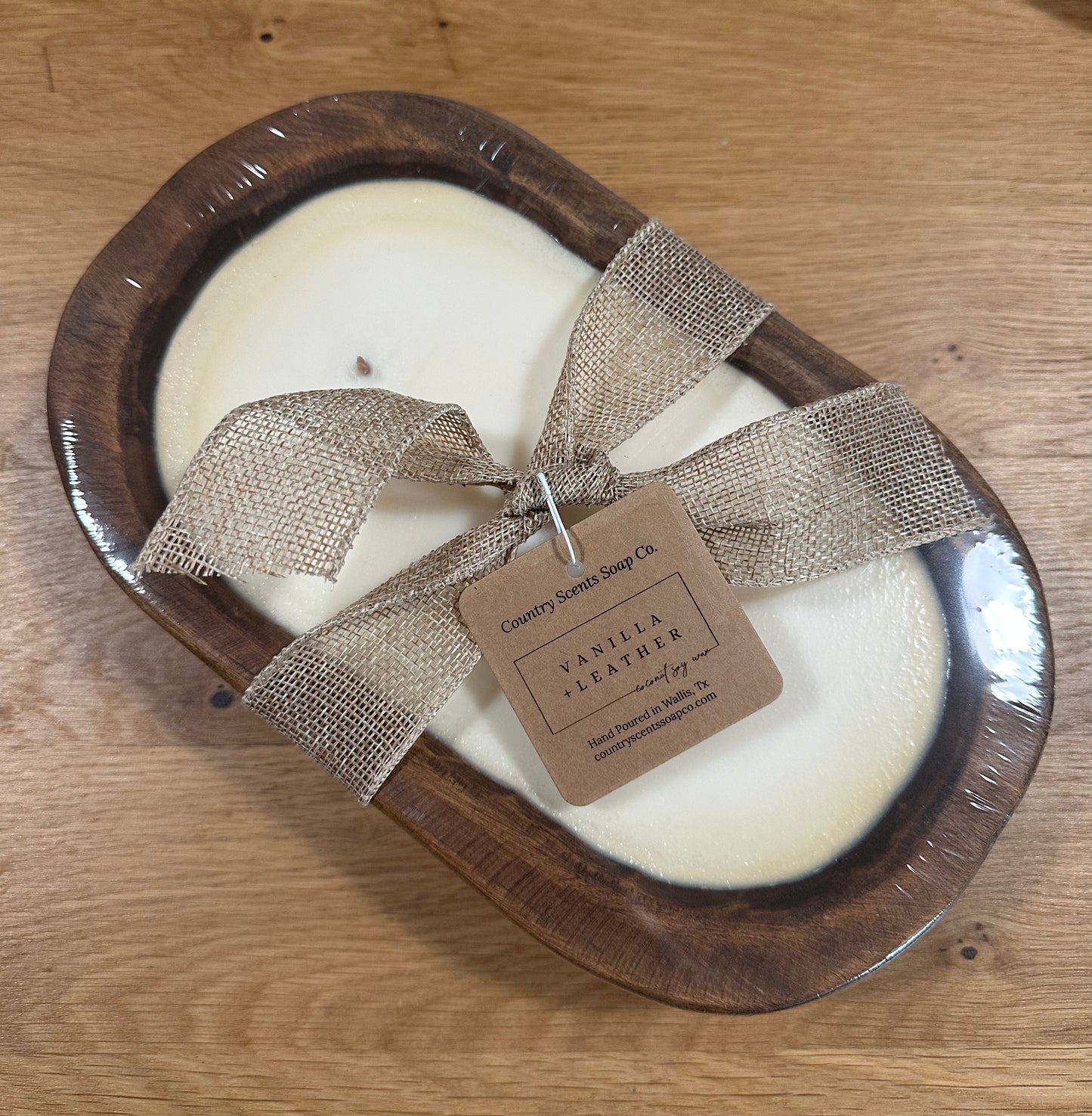 Vanilla + Leather Dough Bowl Candle