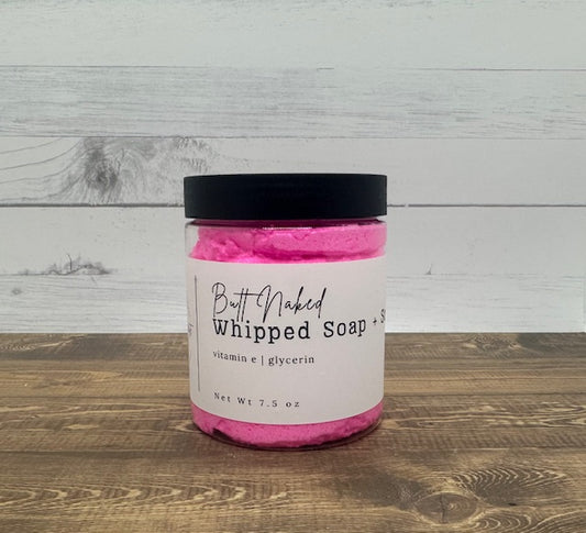 Butt Naked Whipped Soap + Scrub