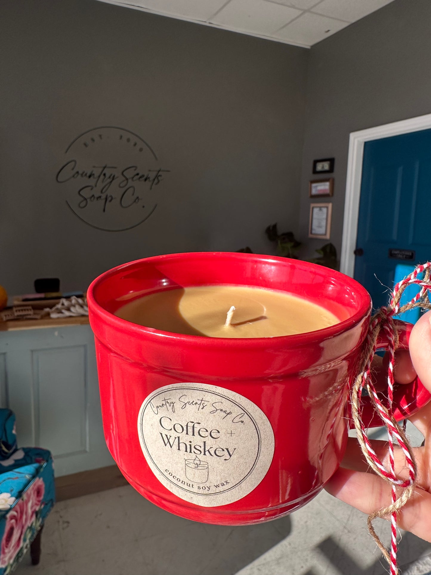 Coffee + Whiskey Mug Candle