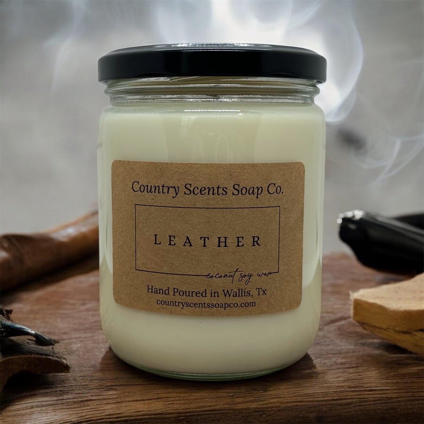 Leather Candle