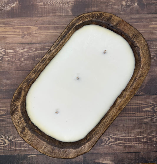 Vanilla + Leather Dough Bowl Candle