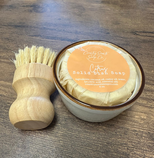 Citrus Solid Dish Soap Set