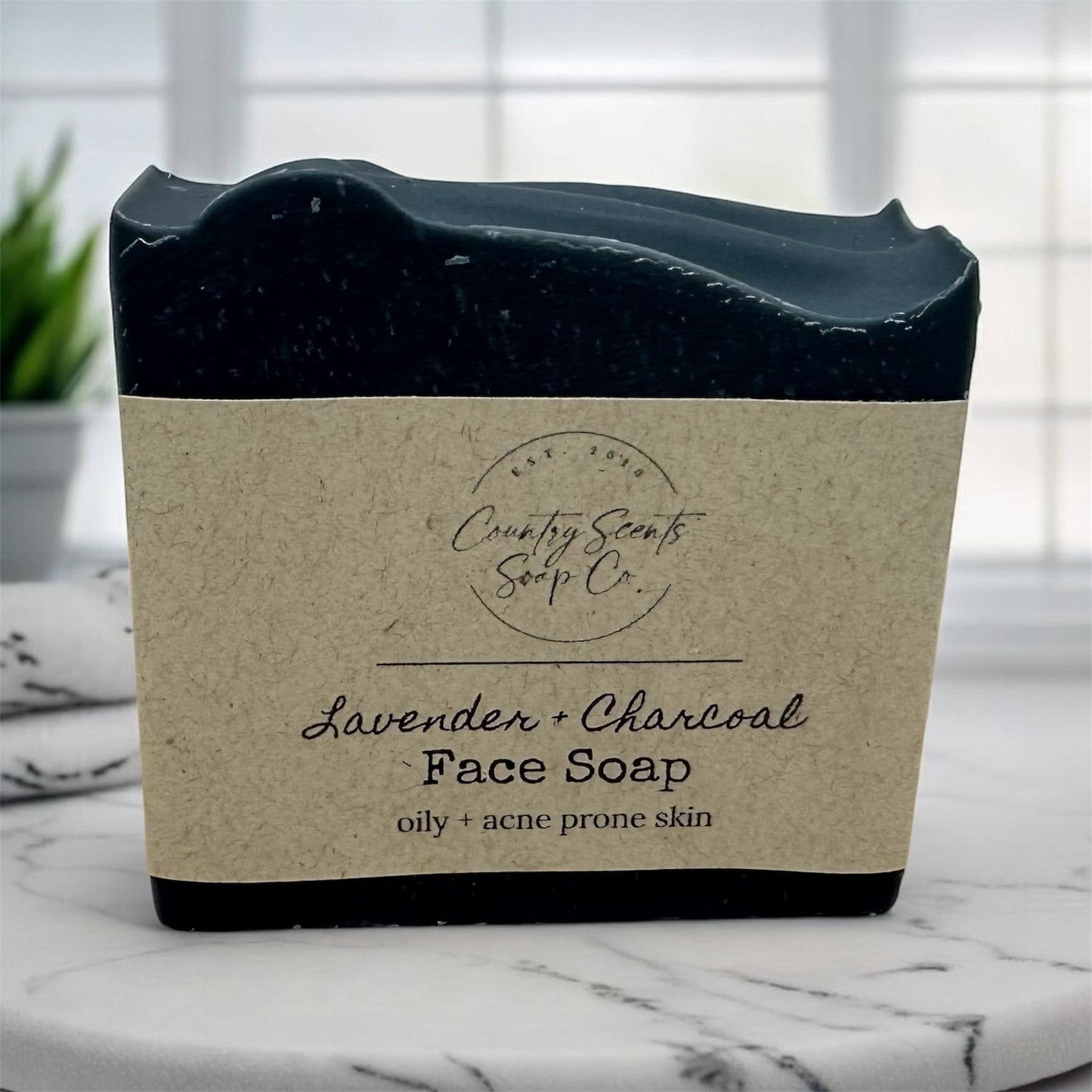 Lavender + Charcoal Face Soap