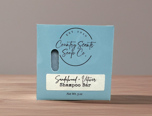 Sandalwood + Vetiver Shampoo Bar